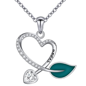 Silver Vegan Necklace for Women (S925 Sterling)