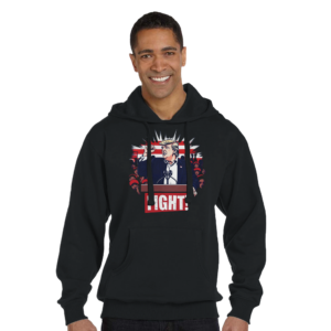 Bold Trump ‘Fight!’ – Limited Edition Iconic Rally Design | Sweat à capuche unisexe en polyester recyclé | Econscious EC5500