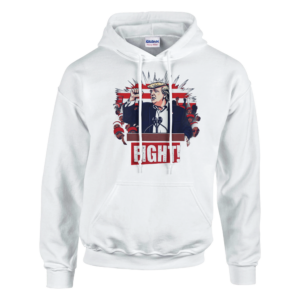 Bold Trump ‘Fight!’ – Limited Edition Iconic Rally Design | Sweat à capuche unisexe classique | Gildan® 18500