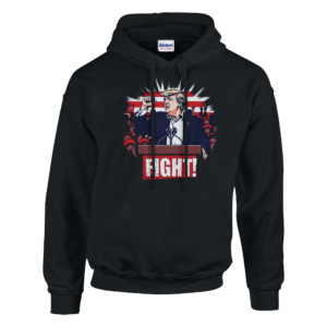 Bold Trump ‘Fight!’ – Limited Edition Iconic Rally Design | Sweat à capuche unisexe classique | Gildan® 18500