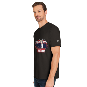 Bold Trump ‘Fight!’ – Limited Edition Iconic Rally Design | T-shirt d’athlétisme homme ras du cou | Under Armour 1383264