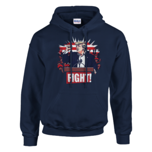 Bold Trump ‘Fight!’ – Limited Edition Iconic Rally Design | Sweat à capuche unisexe classique | Gildan® 18500