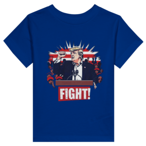 Bold Trump ‘Fight!’ – Limited Edition Iconic Rally Design | T-shirt de base pour enfant | Bella + Canvas 3001T