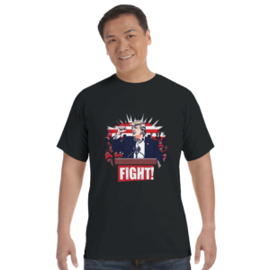 Bold Trump ‘Fight!’ – Limited Edition Iconic Rally Design | T-shirt homme épais ras du cou | Comfort Colors C1717