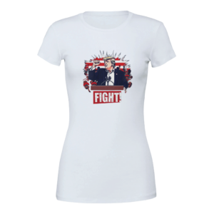 Bold Trump ‘Fight!’ – Limited Edition Iconic Rally Design | T-shirt femme premium ras du cou | Bella + Canvas 6004