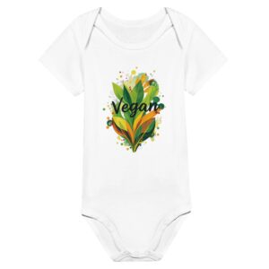 Vegan | Grenouillère bébé classique à manches courtes