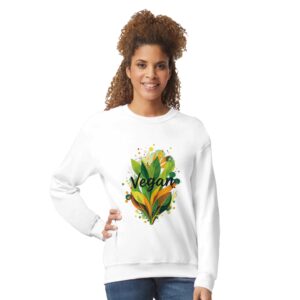 Vegan | Sweat-shirt unisexe classique ras du cou | Gildan® 18000
