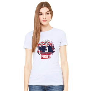 Bold Trump ‘Fight!’ – Limited Edition Iconic Rally Design | T-shirt femme premium ras du cou | Bella + Canvas 6004