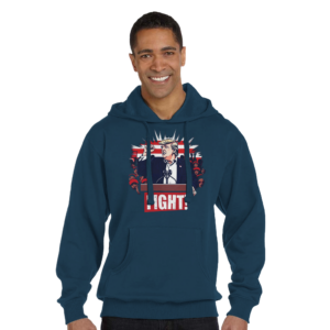 Bold Trump ‘Fight!’ – Limited Edition Iconic Rally Design | Sweat à capuche unisexe en polyester recyclé | Econscious EC5500