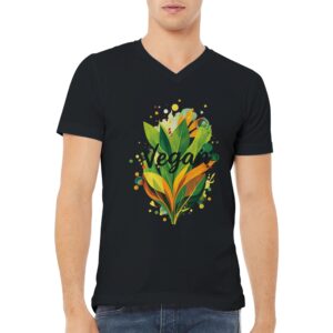 Vegan | T-shirt unisexe premium col en V
