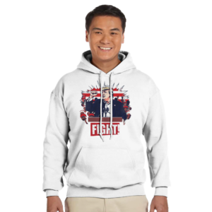 Bold Trump ‘Fight!’ – Limited Edition Iconic Rally Design | Sweat à capuche unisexe classique | Gildan® 18500