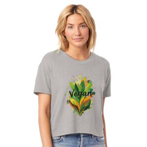 Vegan | T-shirt femme court ras du cou Headliner | Alternative 5114BP