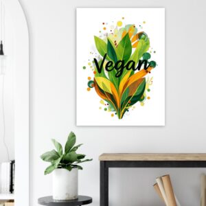 Vegan | Poster premium en papier mat