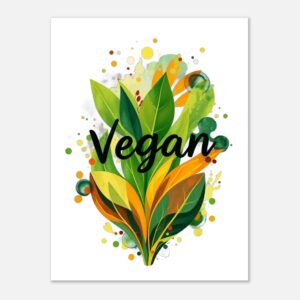 Vegan | Poster premium en papier mat
