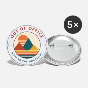 Wear your wanderlust on your sleeve — or your backpack. This retro mountain sunset badge is made for those who'd rather be outdoors.