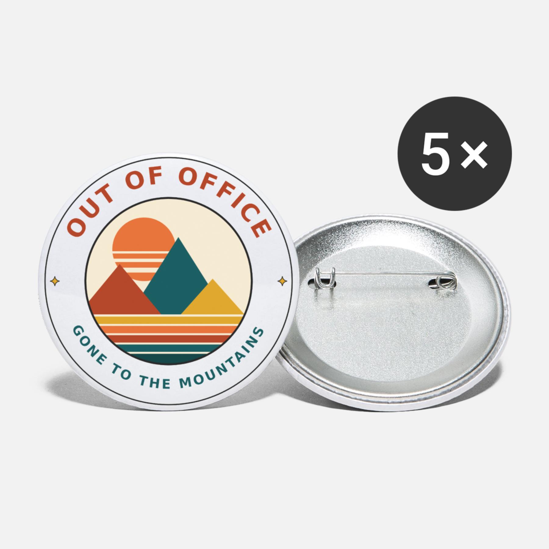 Wear your wanderlust on your sleeve — or your backpack. This retro mountain sunset badge is made for those who'd rather be outdoors.