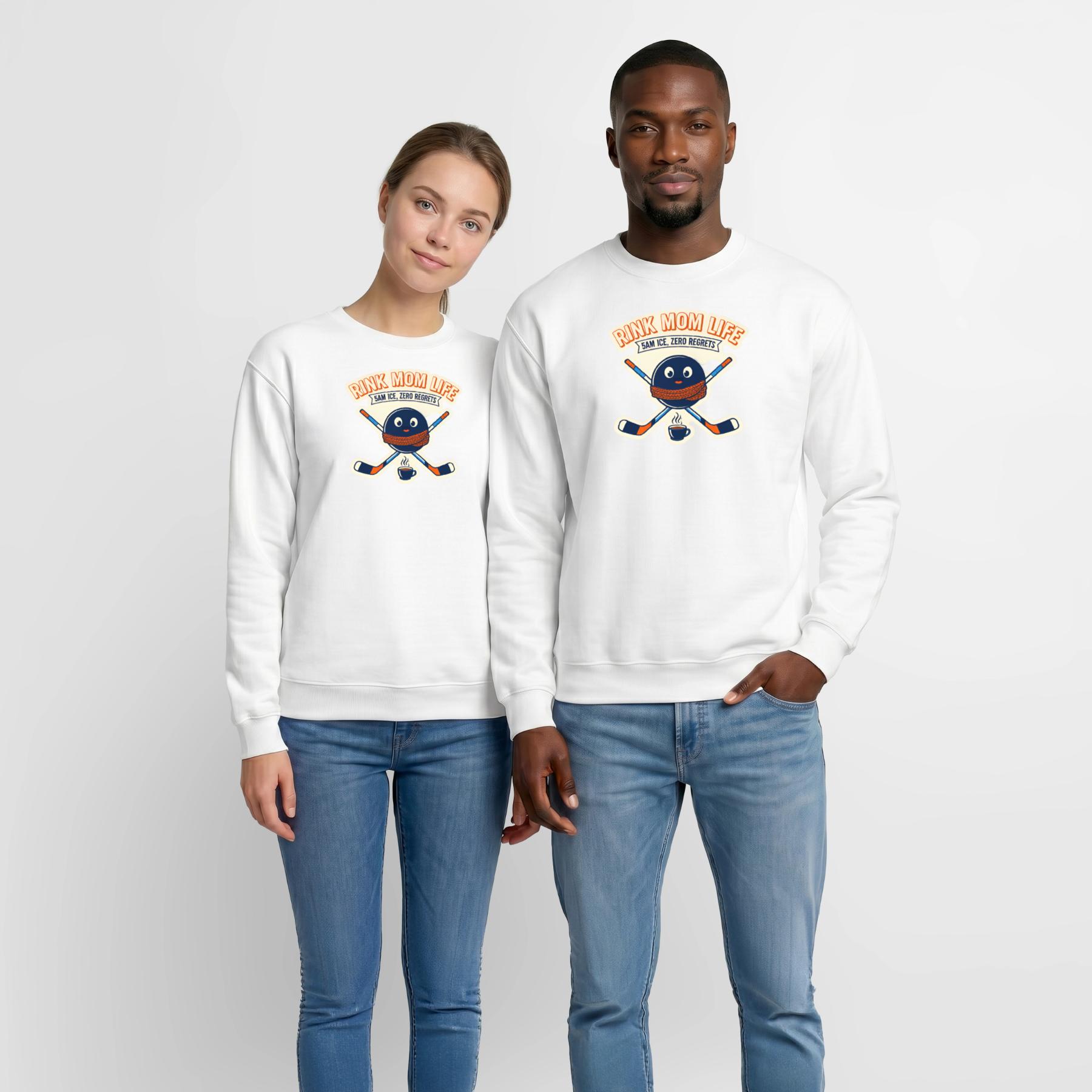 Rink Mom Life: 5AM Ice No Regrets Unisex Crewneck