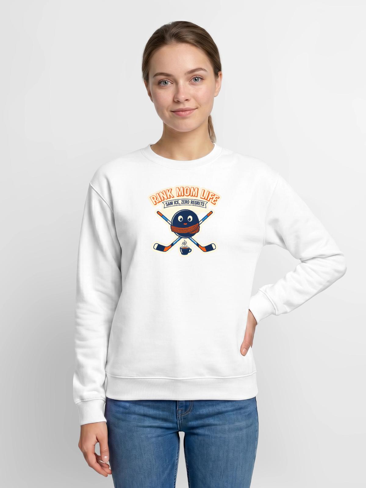 Rink Mom Life: 5AM Ice No Regrets Unisex Crewneck - Image 4