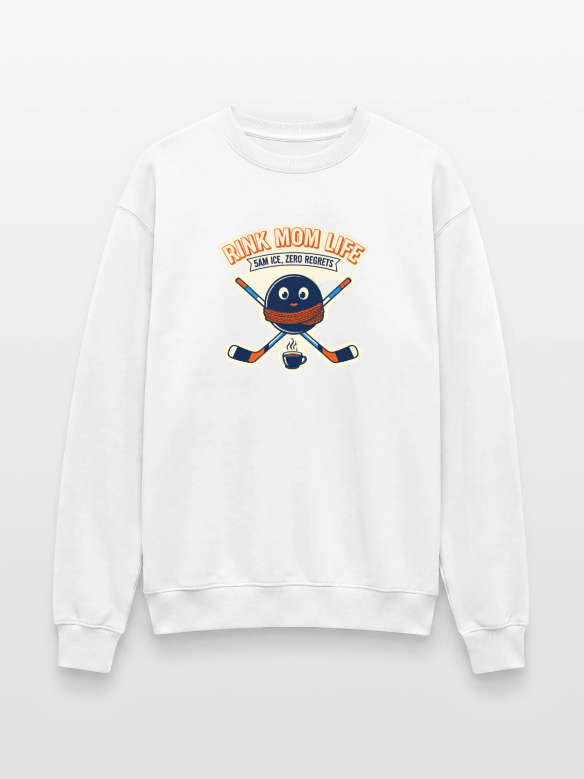 Rink Mom Life: 5AM Ice No Regrets Unisex Crewneck - Image 5