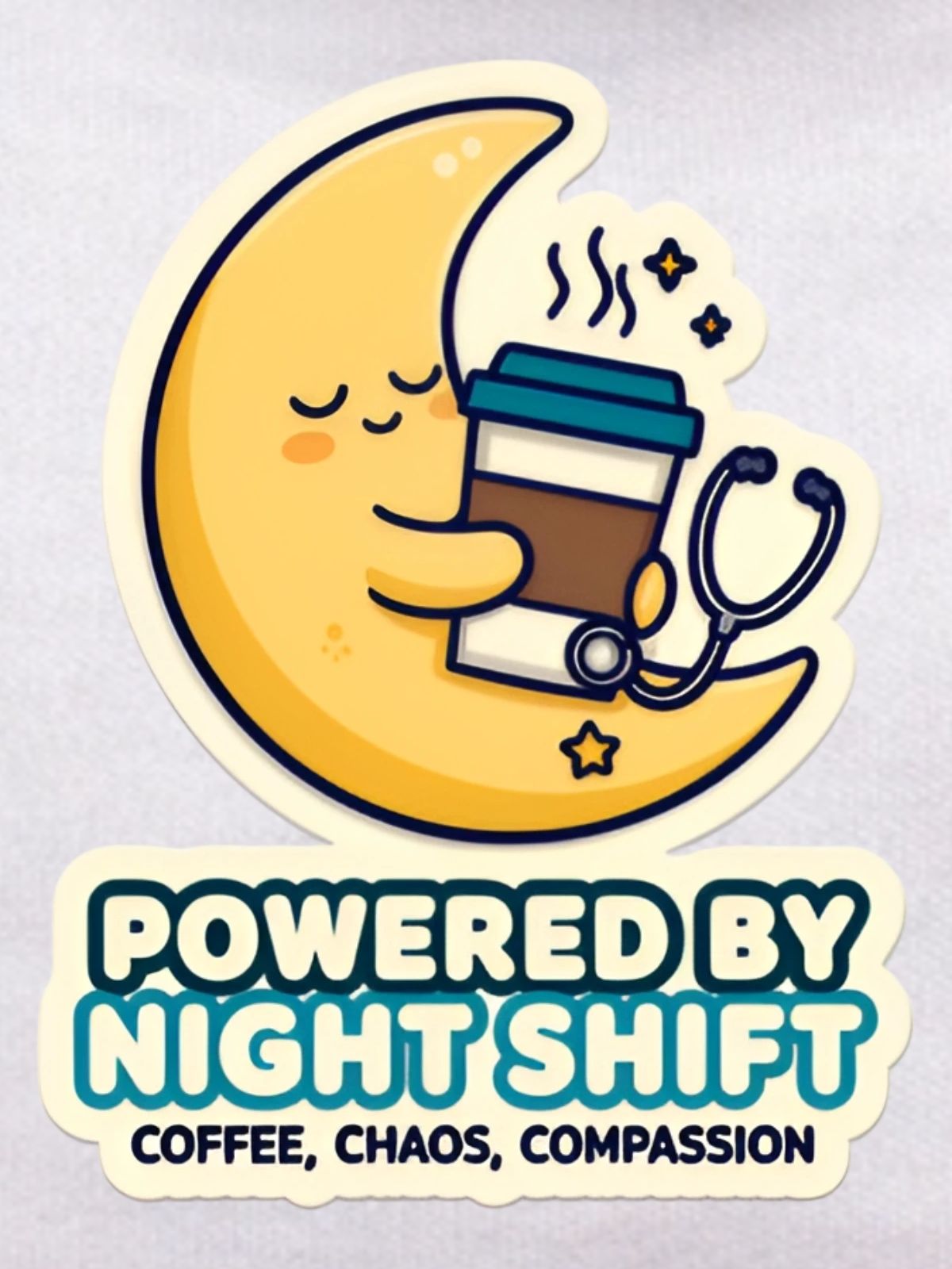 Night Shift Coffee Teddy Bear | Perfect Nurse Doctor Gift - Image 2