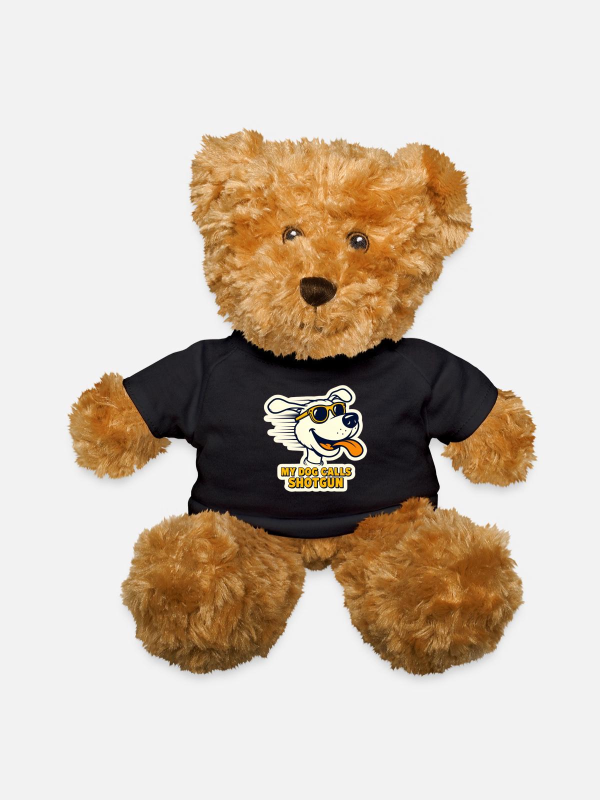 My Dog Calls Shotgun Cartoon Teddy Bear - Image 3