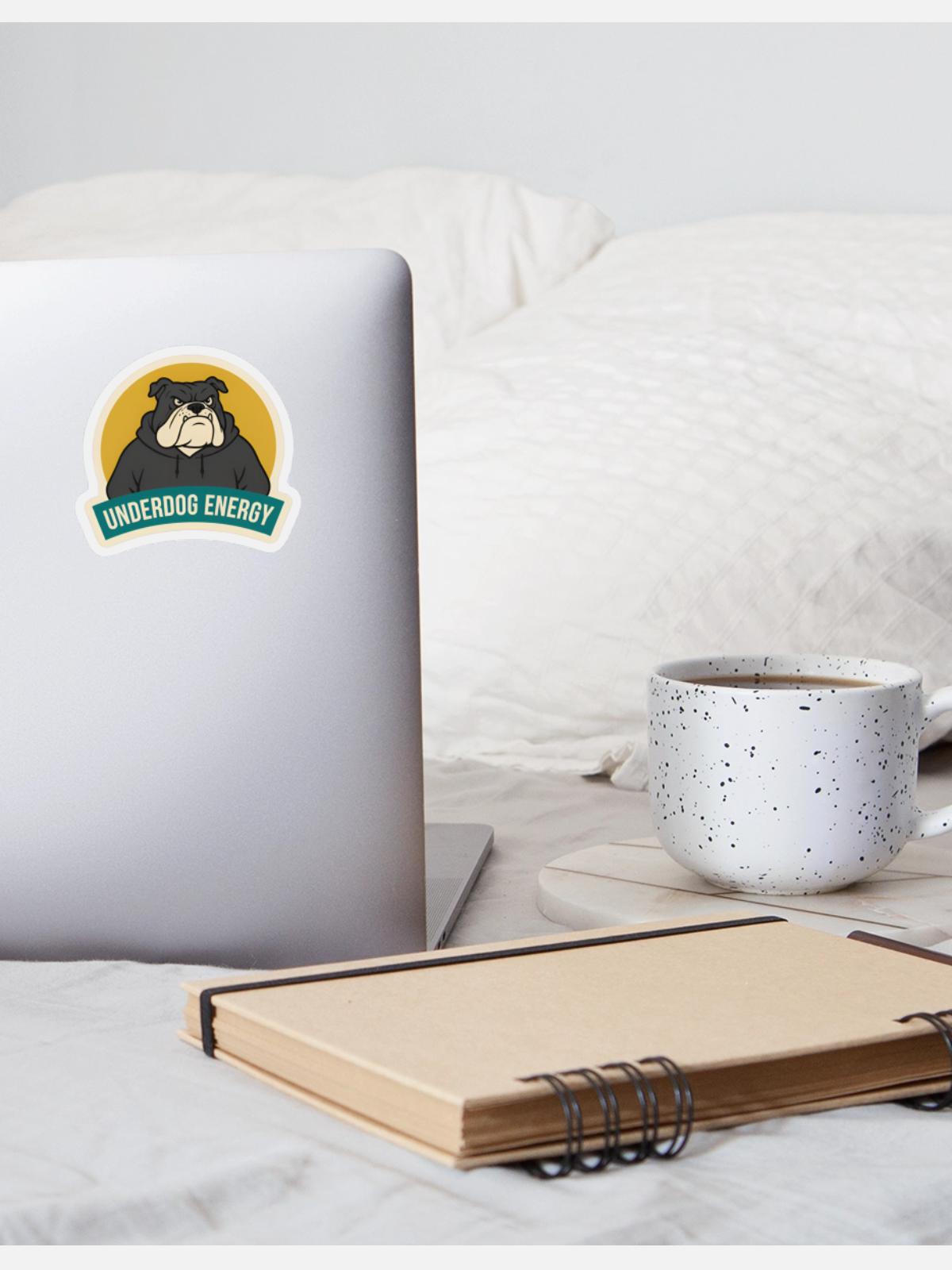Underdog Energy Bulldog Sticker - Show Your Grit - Image 3