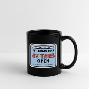 Brain Has 47 Tabs Open Funny Mug