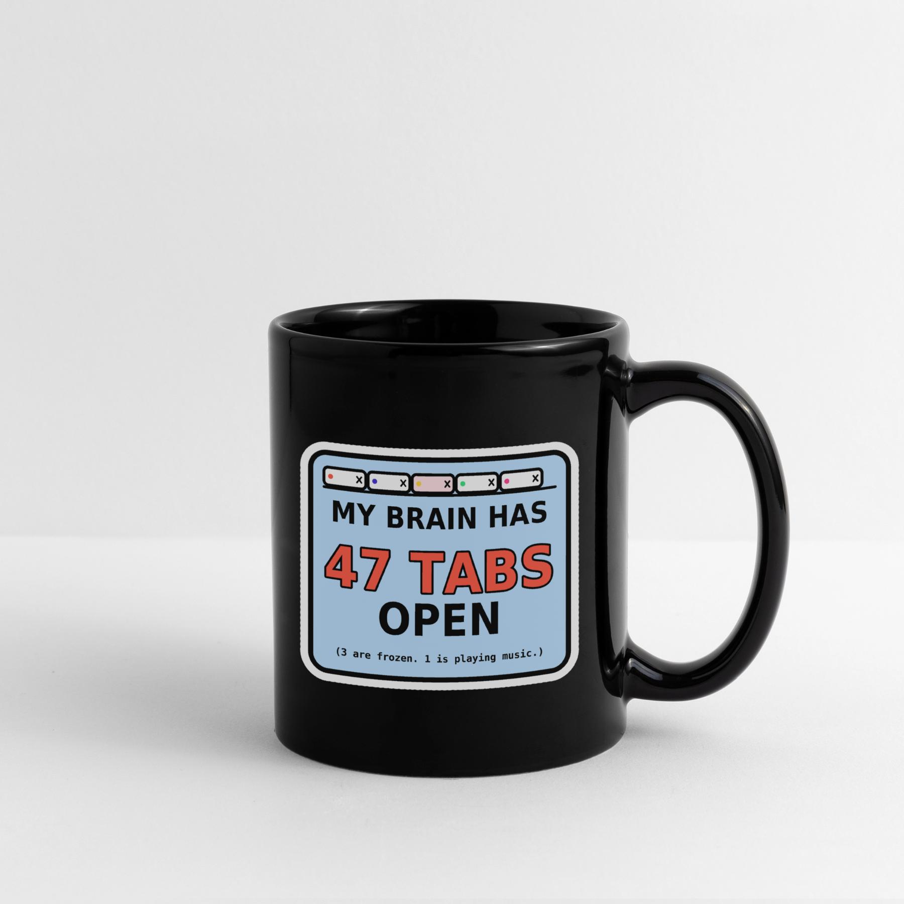 Brain Has 47 Tabs Open Funny Mug